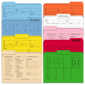 Custom 3 Tab File Folders