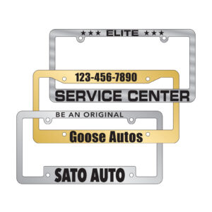 Custom Chrome License Plate Frames