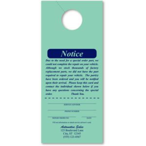 Custom Hang Tags - Green (1)