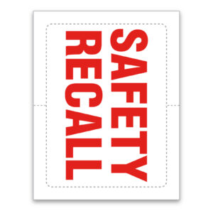 4.25" x 5.5" - Die Cut/Perfed  CUSTOM, Perm. Adh. - Qty. 1 each