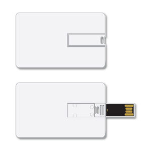 USB Flash Drive - 8 GB Credit Card Style - Blank - Qty 1