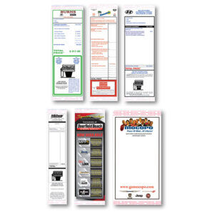 Custom Addendum Stickers with Tape